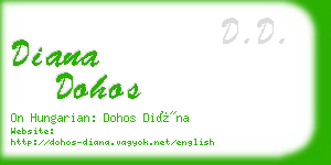 diana dohos business card